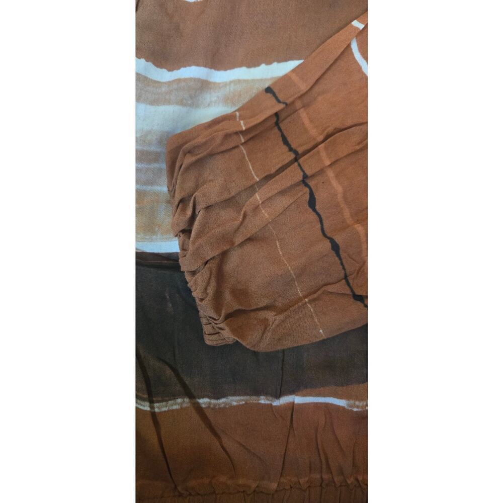 Bella Dahl Elastic Shirred Top Rust Colors Ladies… - image 8